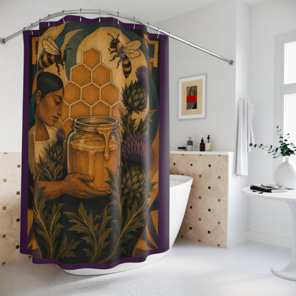 Honey & Thistles 1930s Mexico Shower Curtain