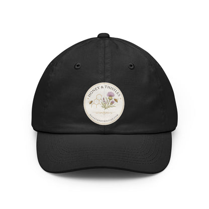 Floral Thistle Dad Hat — Honey & Thistle Botanical Embroidered Cap