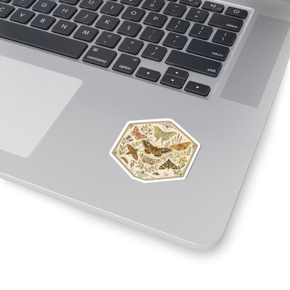 Sticker, Kiss-Cut - Moths & Wildflowers
