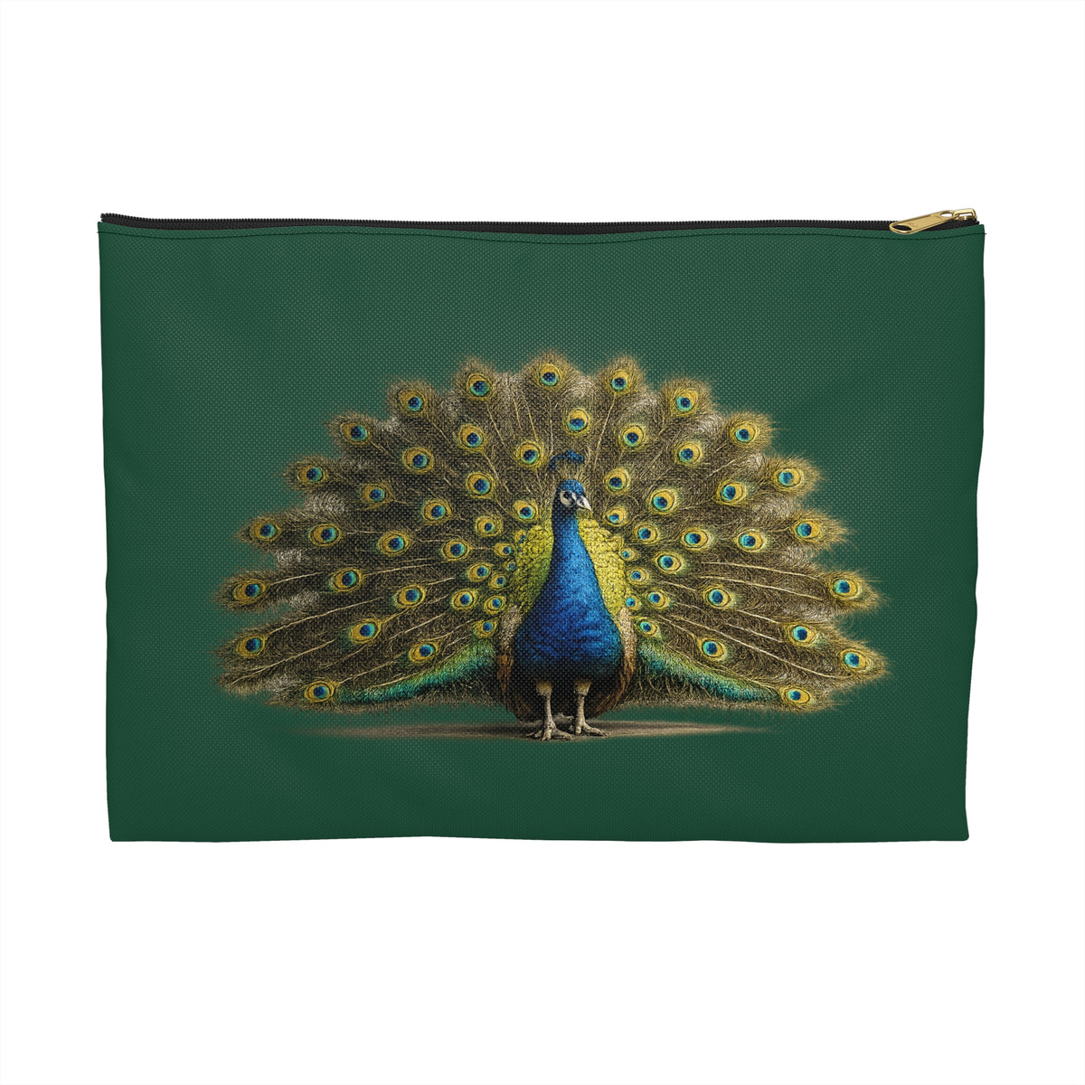 Pouch/Accessory Bag - Proud Peacock (dark green)
