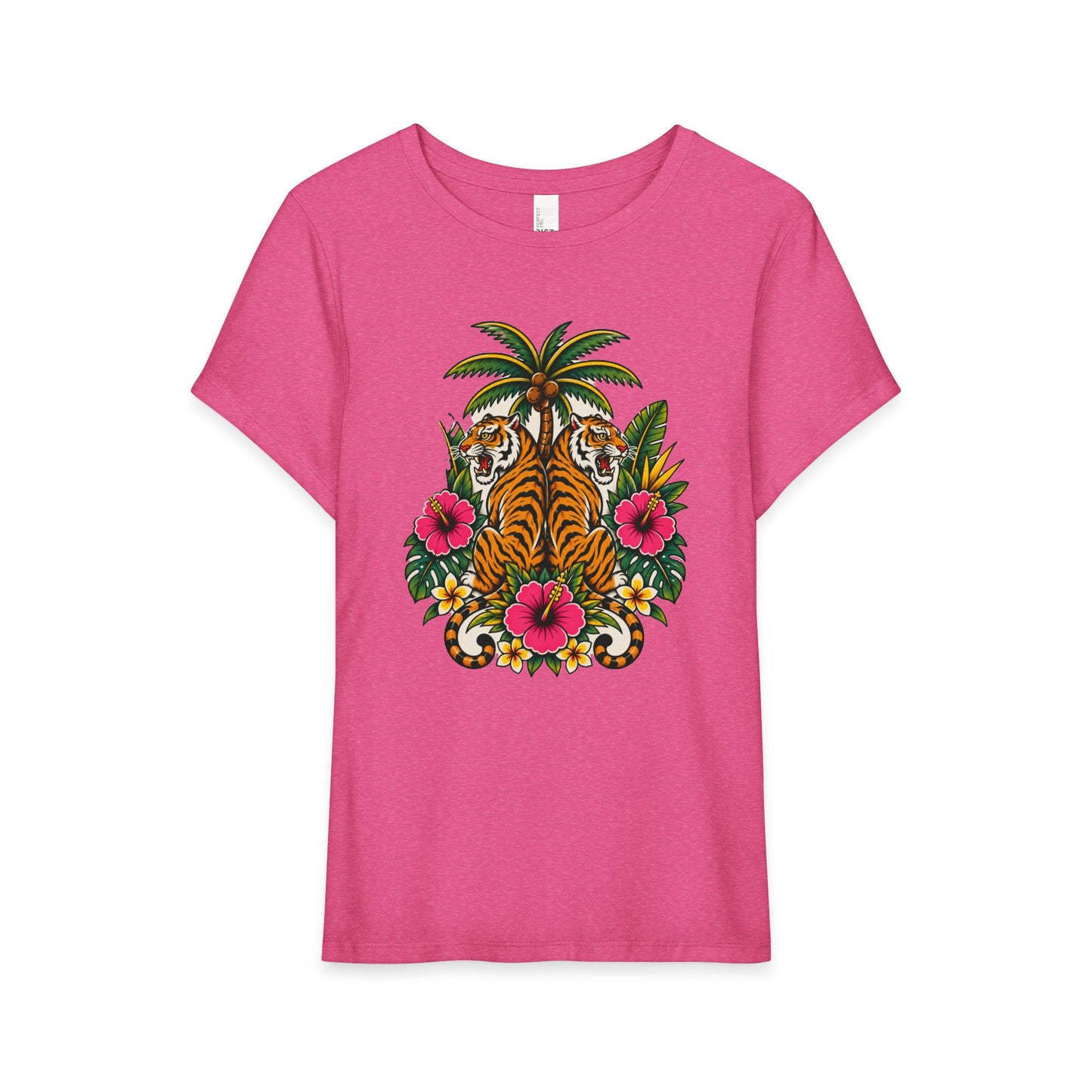 Tropical Tiger Floral Tee Shirt