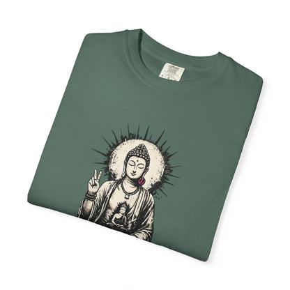 T-Shirt, Short Sleeve Boxy Crew Neck - Buddha "Let Go"