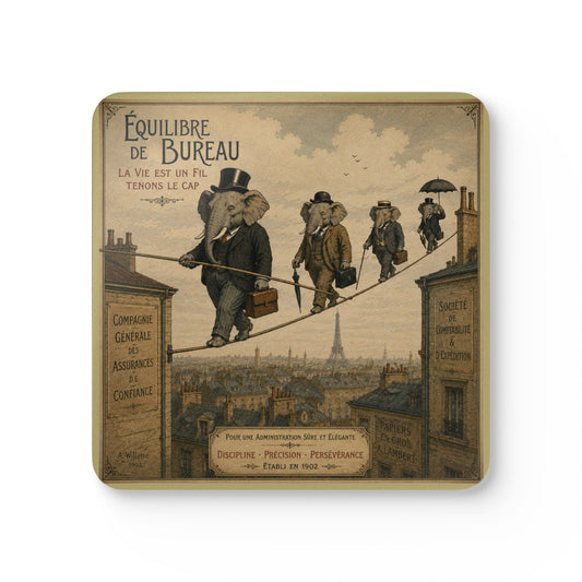 Elephants on a High Wire Coasters (Set of 4)