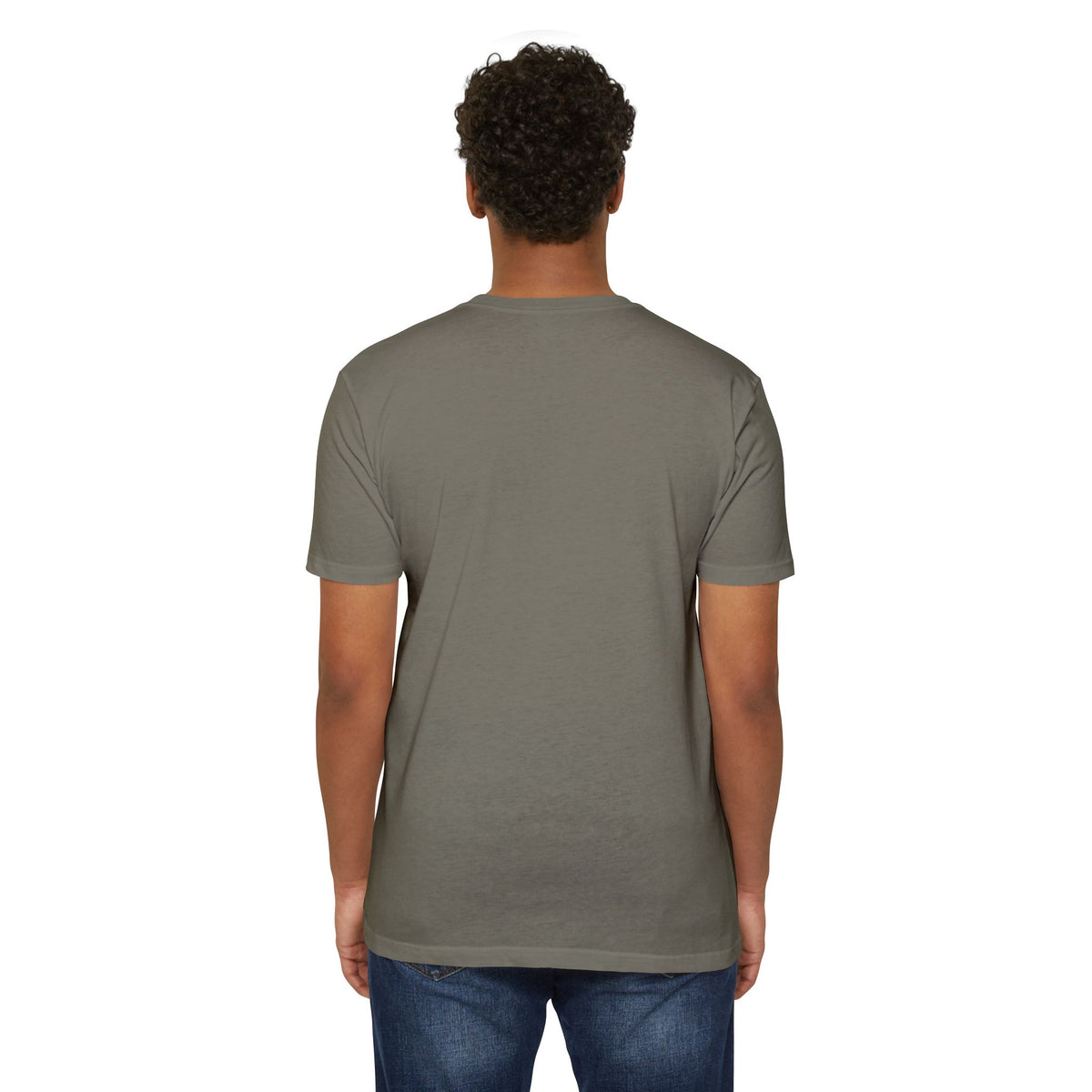 T-Shirt, Short Sleeve Boxy Crew Neck - Moth & Botanicals Hexagon Vintage Nature Illustration