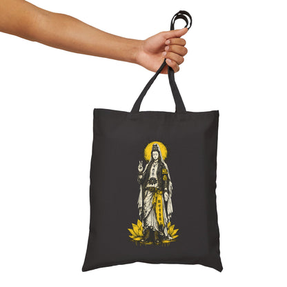 Punk Quan Yin Canvas Tote Bag