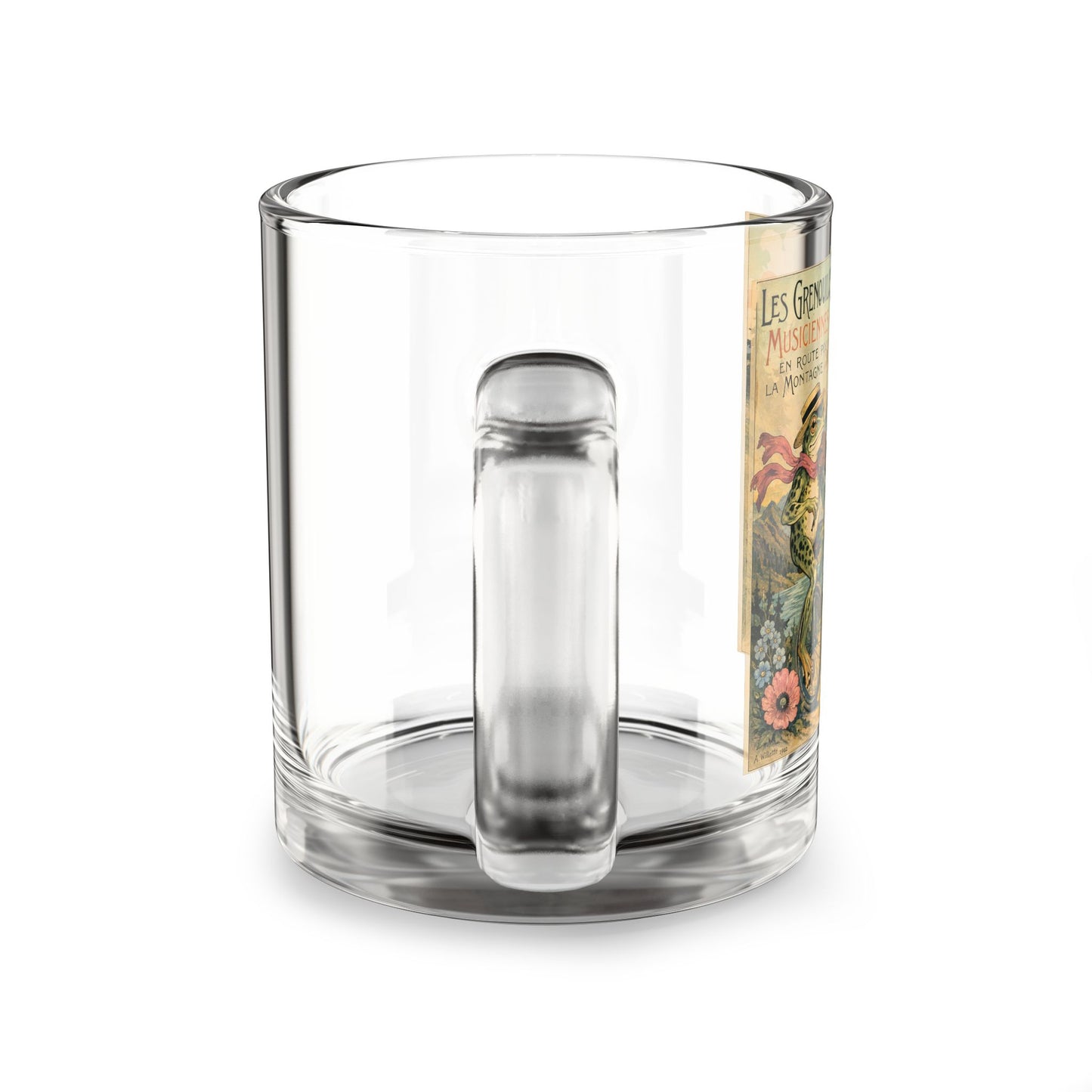 Frogs on Unicycles Glass Mug | 10oz