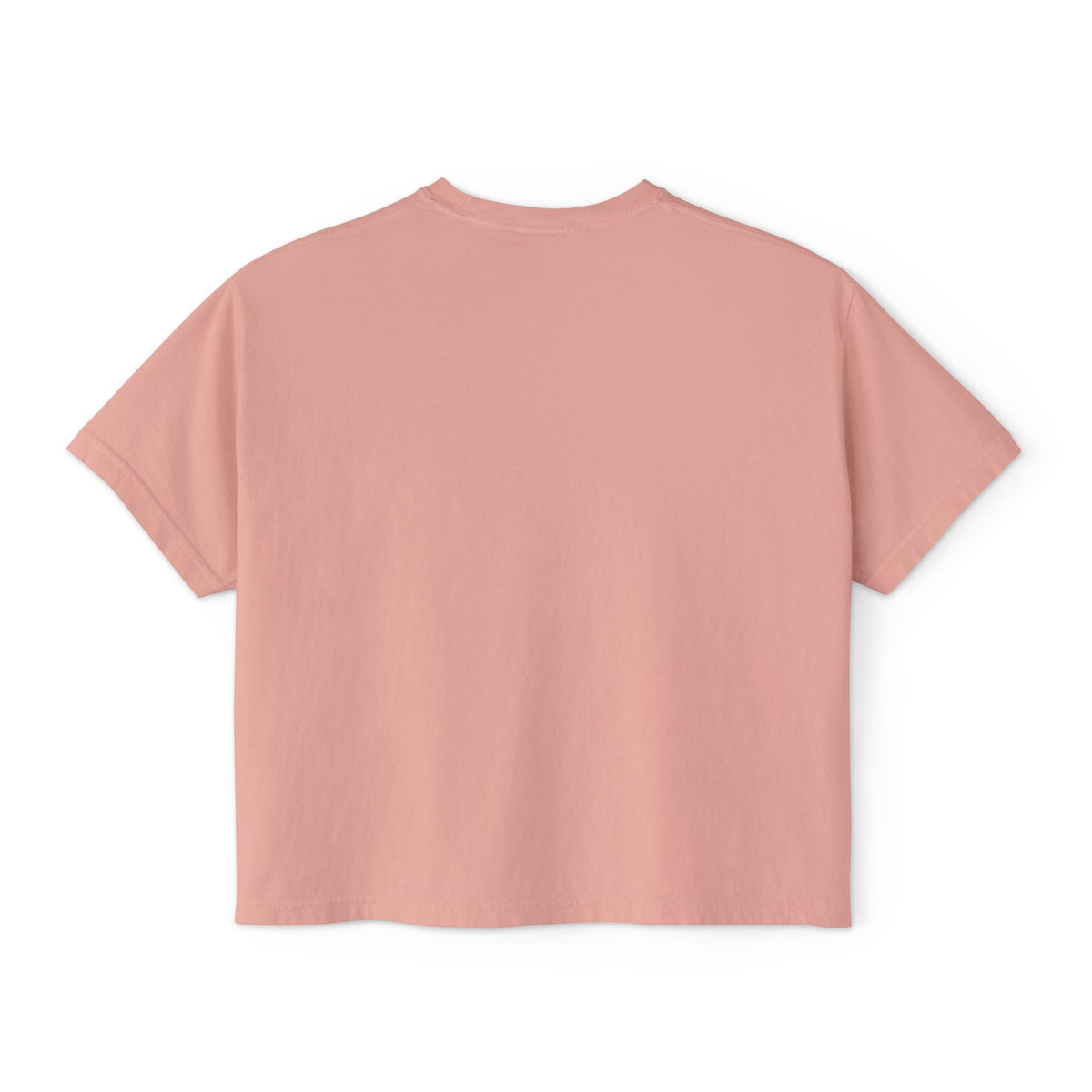 T-Shirt, Short Sleeve Boxy Crew Neck Cropped - 1980s Buddha Head