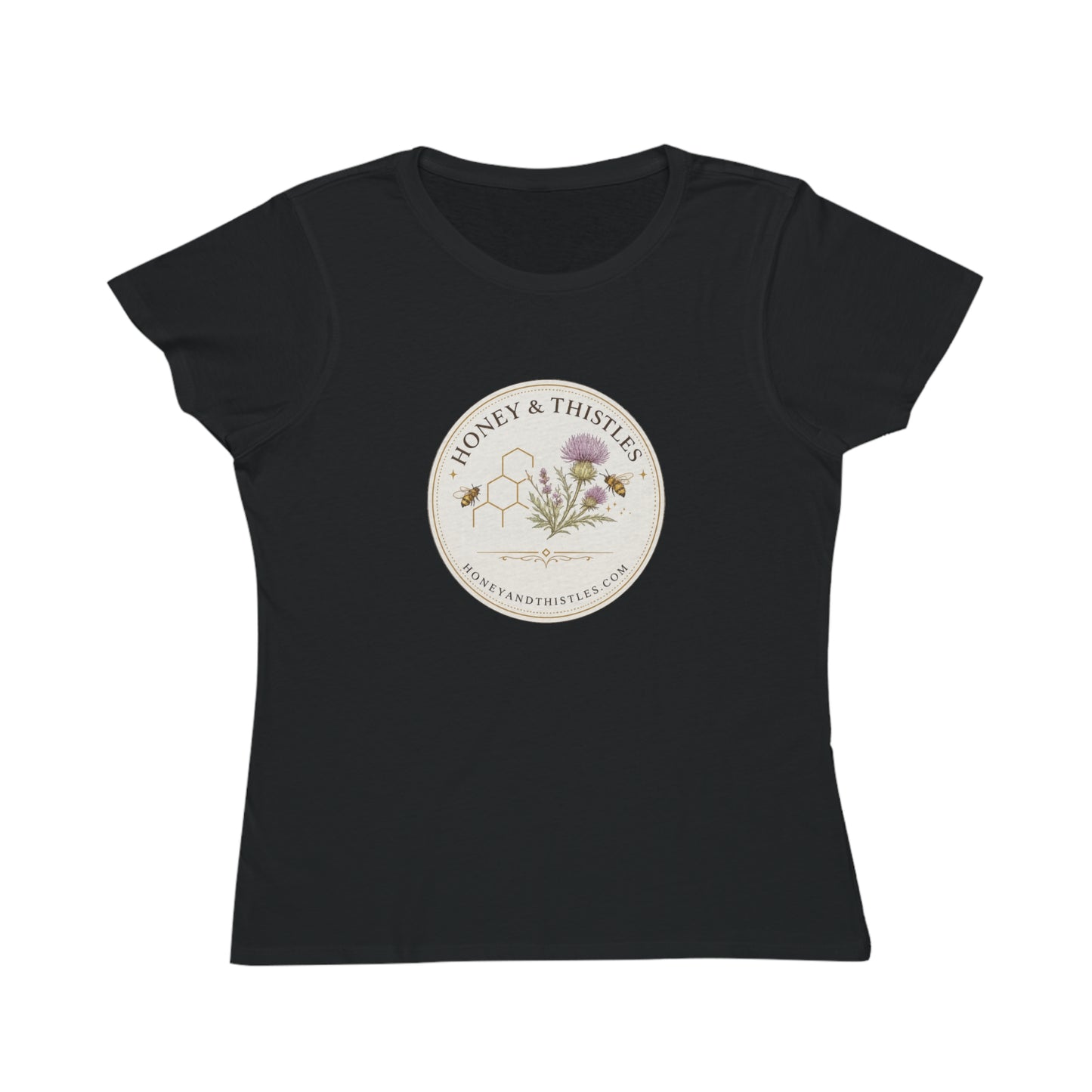 Honey & Thistles Floral Logo T-Shirt