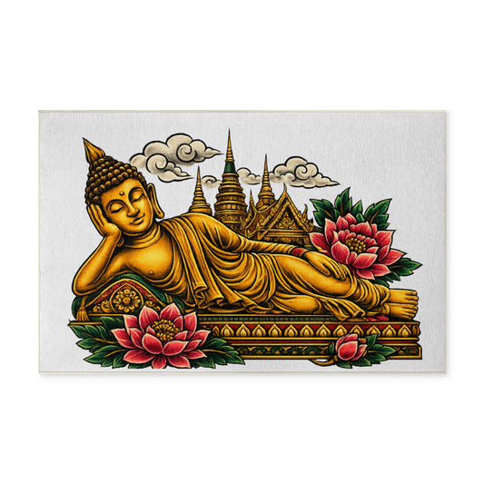 Reclining Buddha Washable Rug