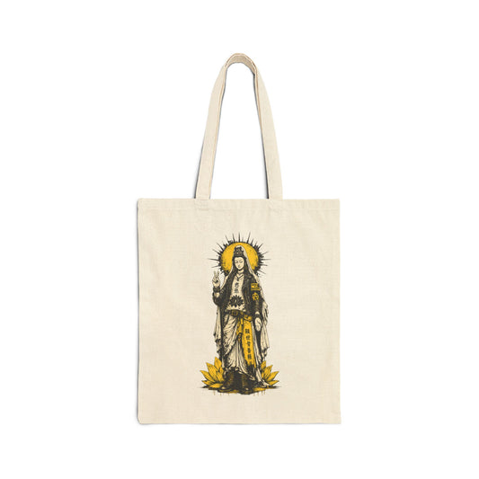 Punk Quan Yin Canvas Tote Bag