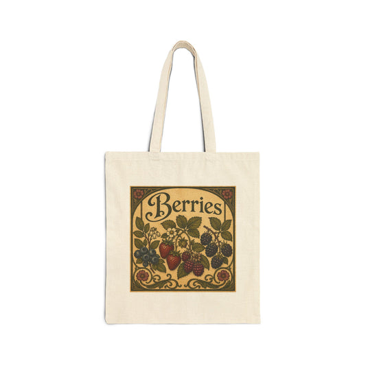 It's the Berries Cotton Canvas Tote Bag