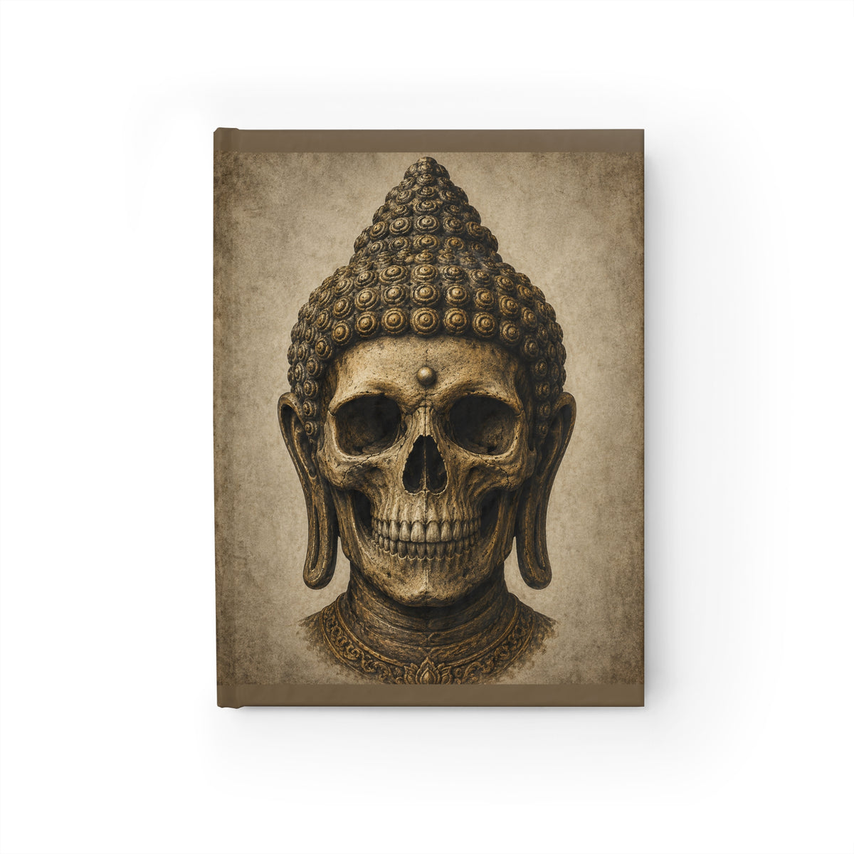 Journal Notebook, Hardcover Blank - Buddha Skull