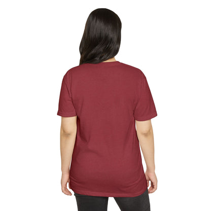 T-Shirt, Short Sleeve Boxy Crew Neck - Botanical Hand Reaching for the Sun