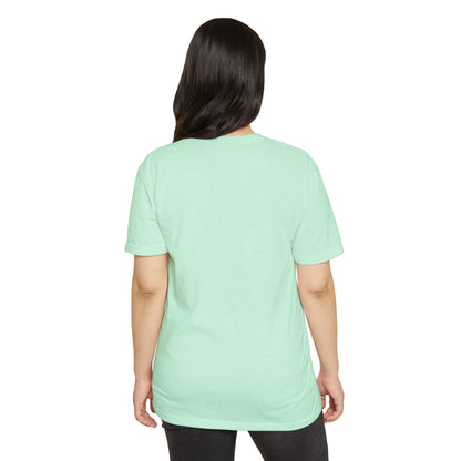 T-Shirt, Short Sleeve Boxy Crew Neck - Buddha Head Floral