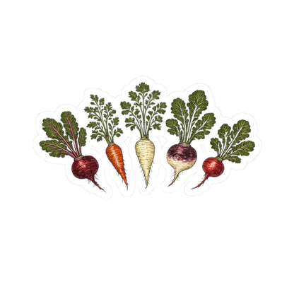 Sticker,  Kiss-Cut - Root Vegetables