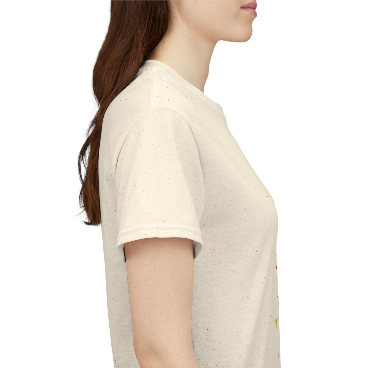 T-Shirt, Short Sleeve Boxy Crewneck - Yellow Tiger