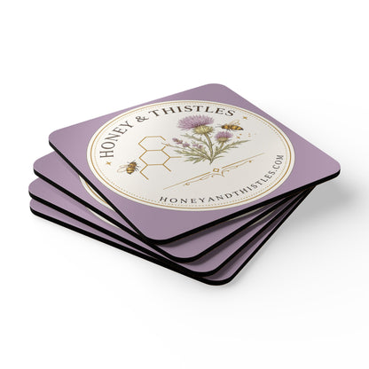Honey & Thistles Logo Coasters (Set of 4)
