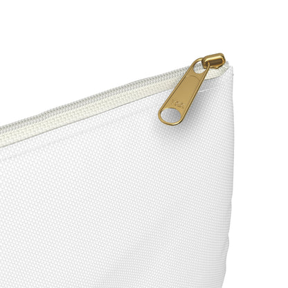 Zebra White Accessory Pouch