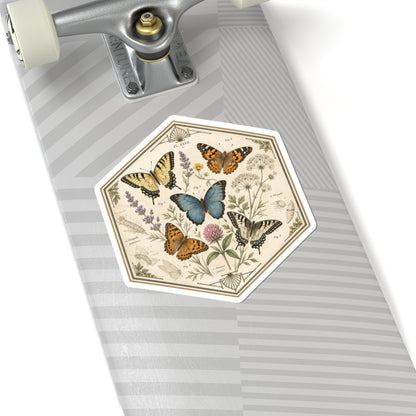 Sticker,  Kiss-Cut - Floral Butterflies