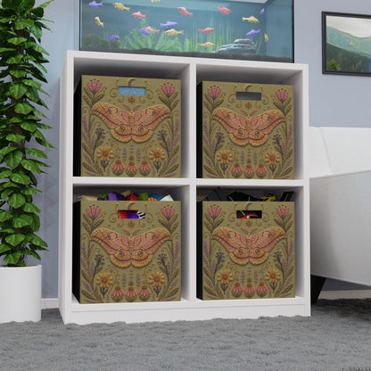 Japanese Silk Moth Felt Storage Box