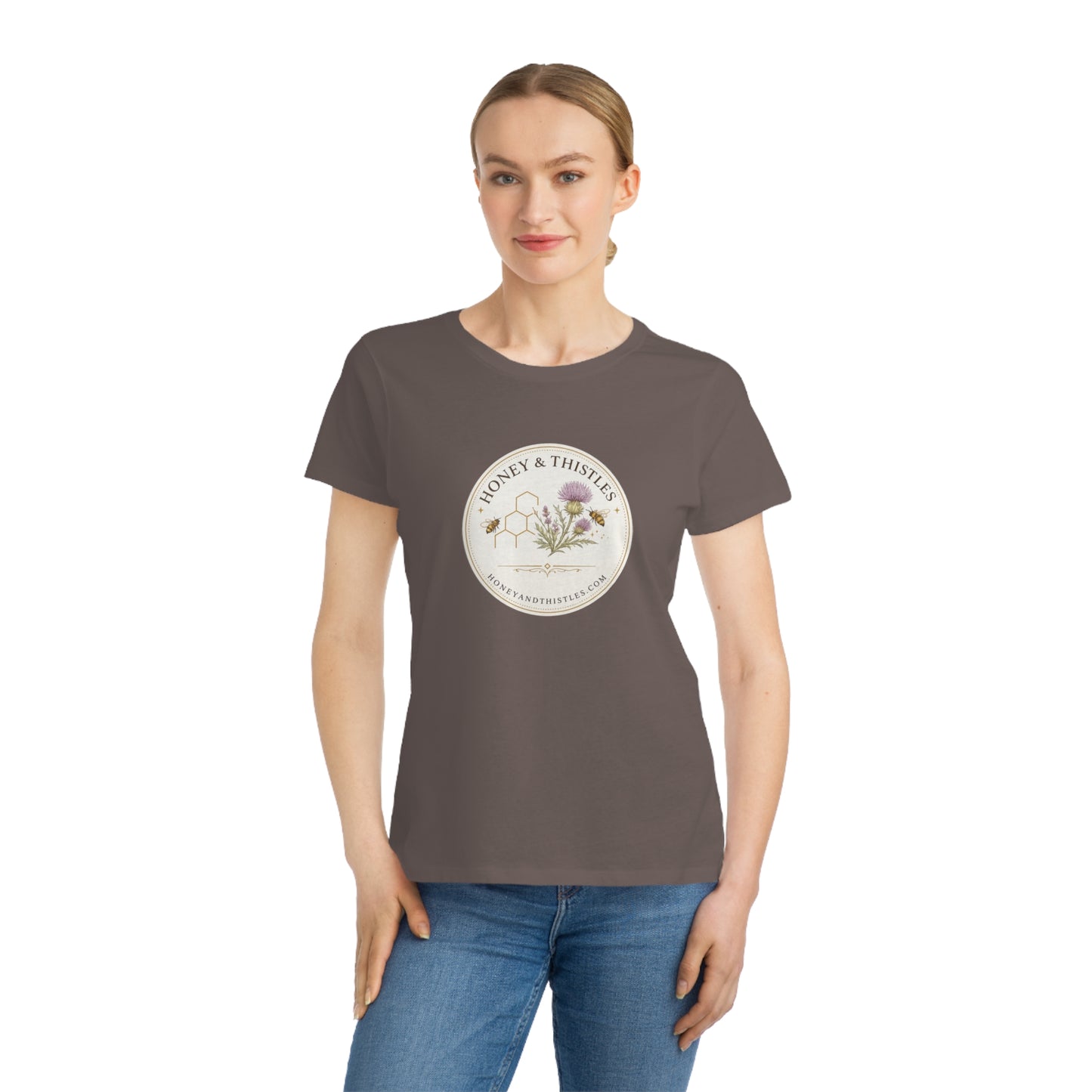 Honey & Thistles Floral Logo T-Shirt