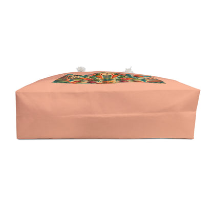 Tote, Weekender Travel  Bag - Tropical Fruit Retro Palm Resort