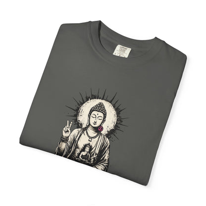 T-Shirt, Short Sleeve Boxy Crew Neck - Buddha "Let Go"