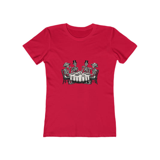 Vintage Skeleton Tea Party Tee Shirt