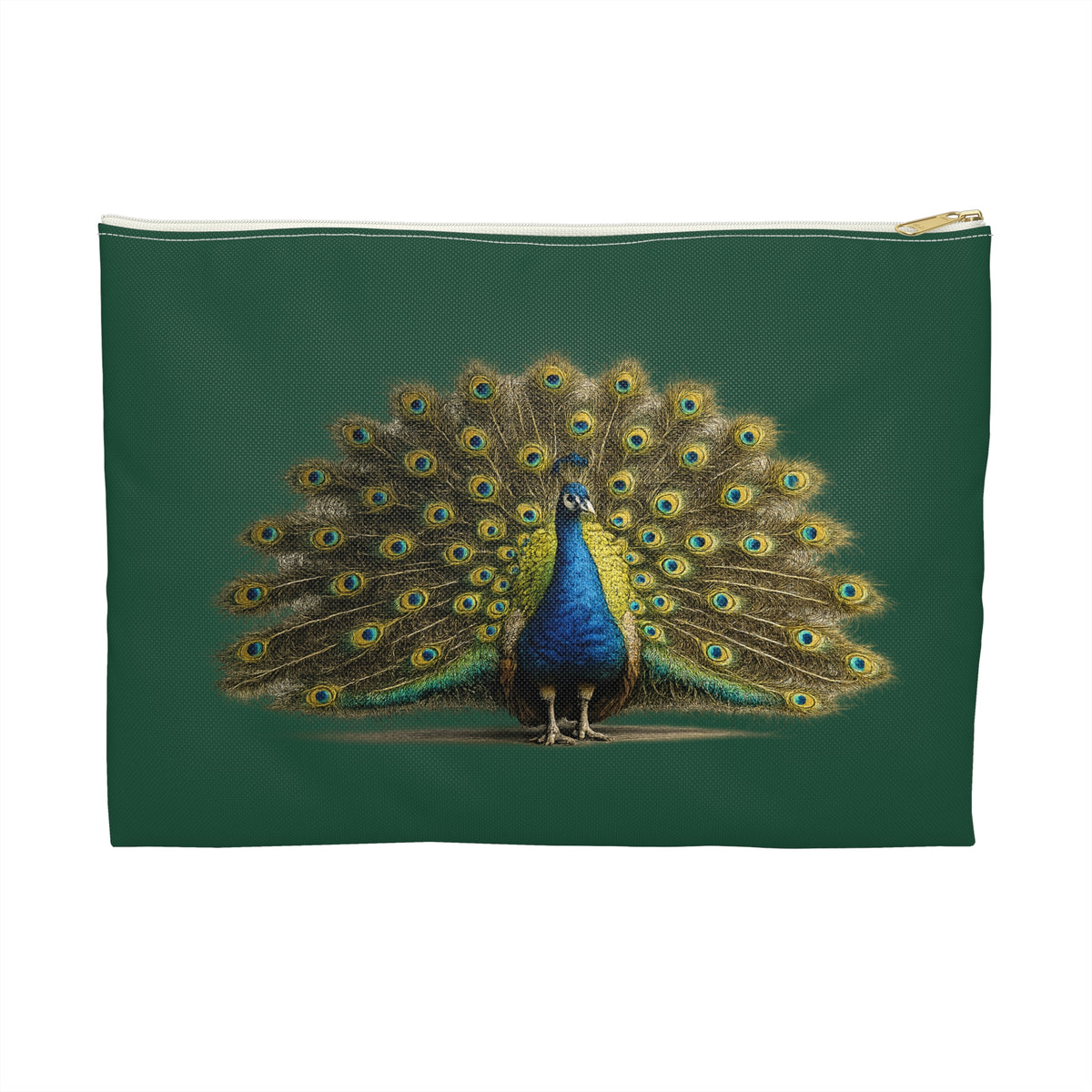 Pouch/Accessory Bag - Proud Peacock (dark green)