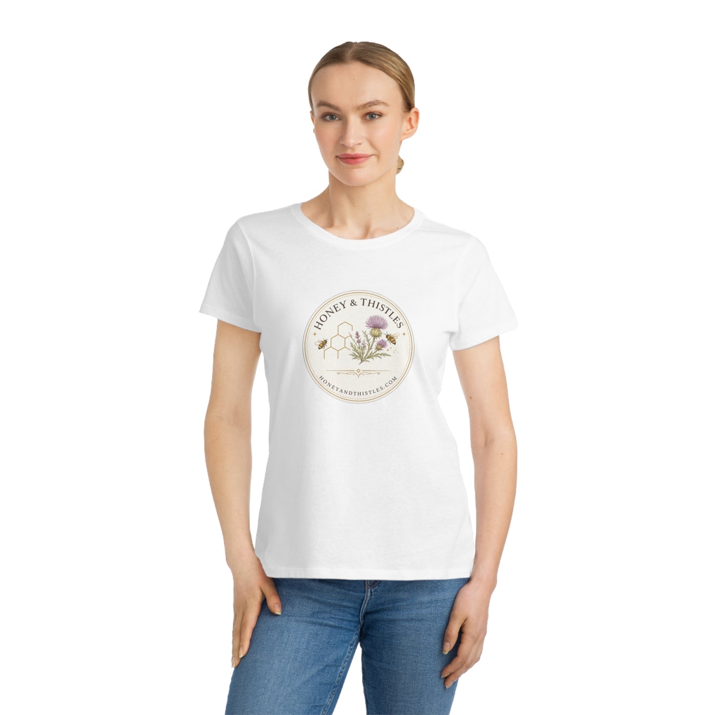 Honey & Thistles Floral Logo T-Shirt