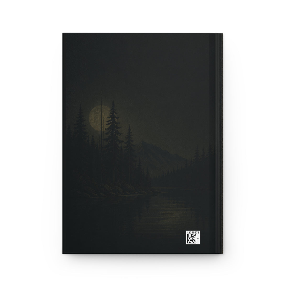 Journal Notebook, Hardcover Lined - Mountain Moon