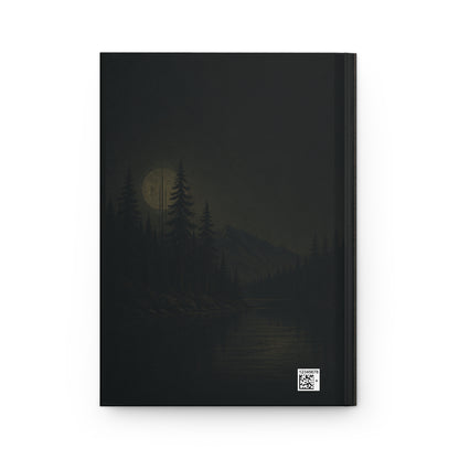 Journal Notebook, Hardcover Lined - Mountain Moon