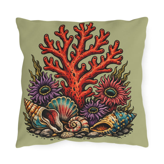 Coral Reef Outdoor Pillow