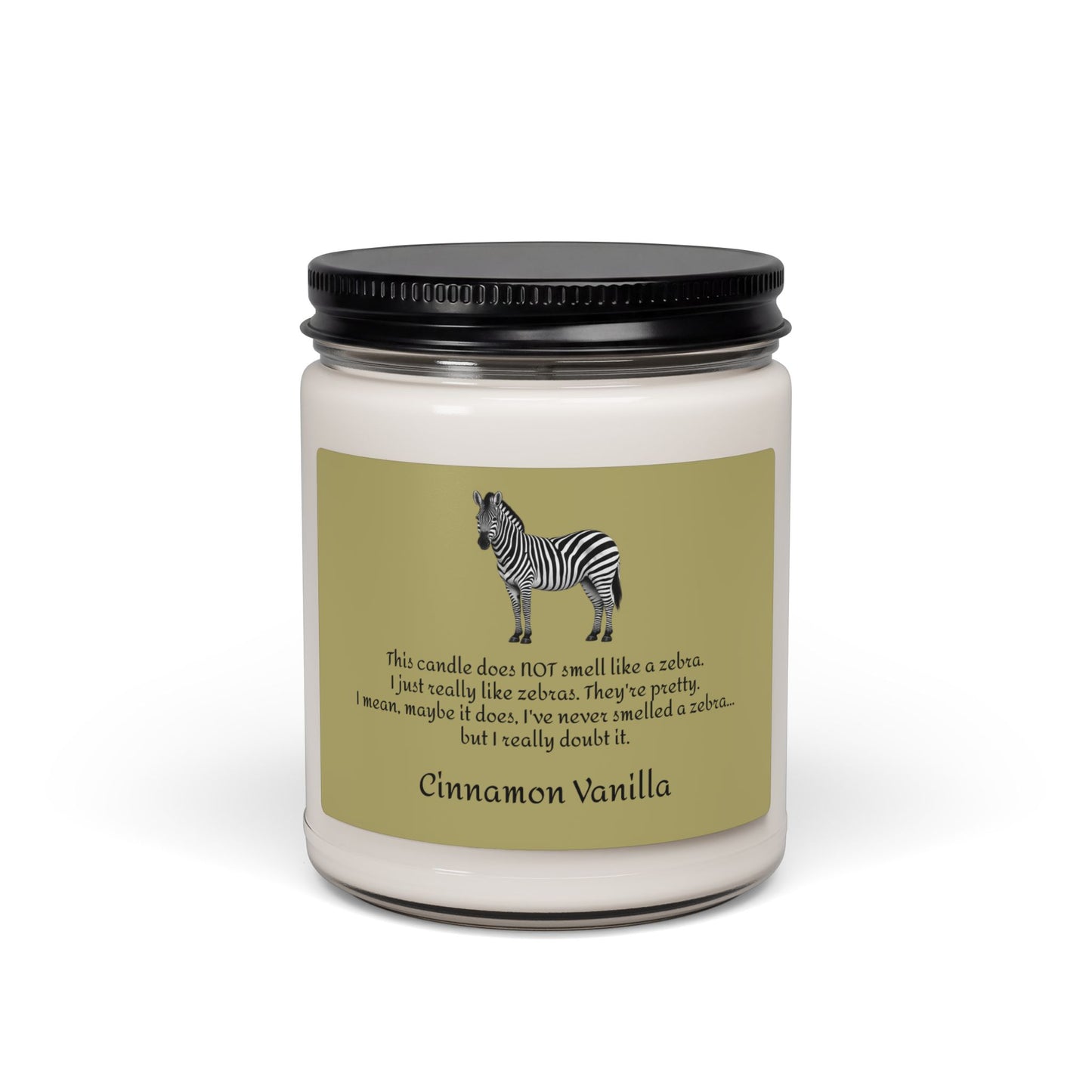 Zebra Scented Candle - Cinnamon Vanilla