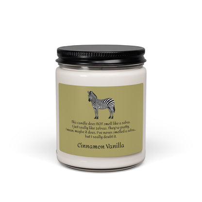 Zebra Scented Candle - Cinnamon Vanilla