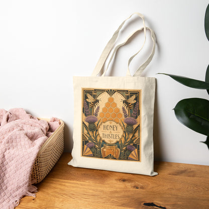 Honey & Thistles a la Gatsby Canvas Tote Bag