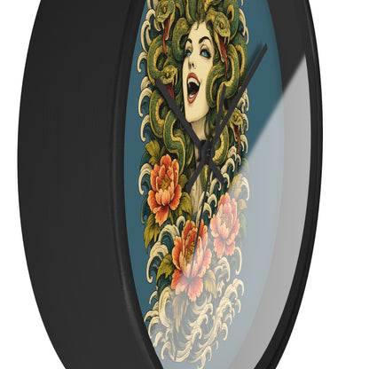 Clock, Wall Acrylic - Medusa Snake Head