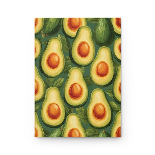 Journal Notebook, Hardcover Lined - So Many Avocados!