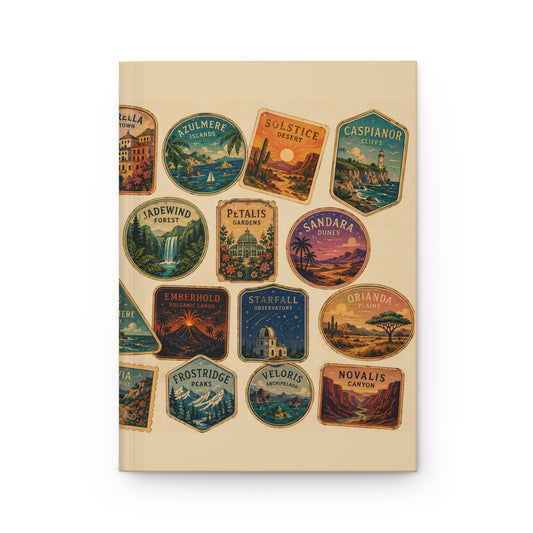 Imaginary Places Lined Hardback Journal