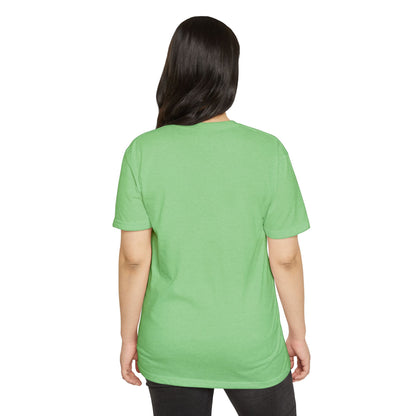 T-Shirt, Short Sleeve Boxy Crew Neck - Botanical Hand Reaching for the Sun