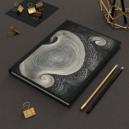 Journal Notebook, Hardcover Lined - Just a Swirl in the World
