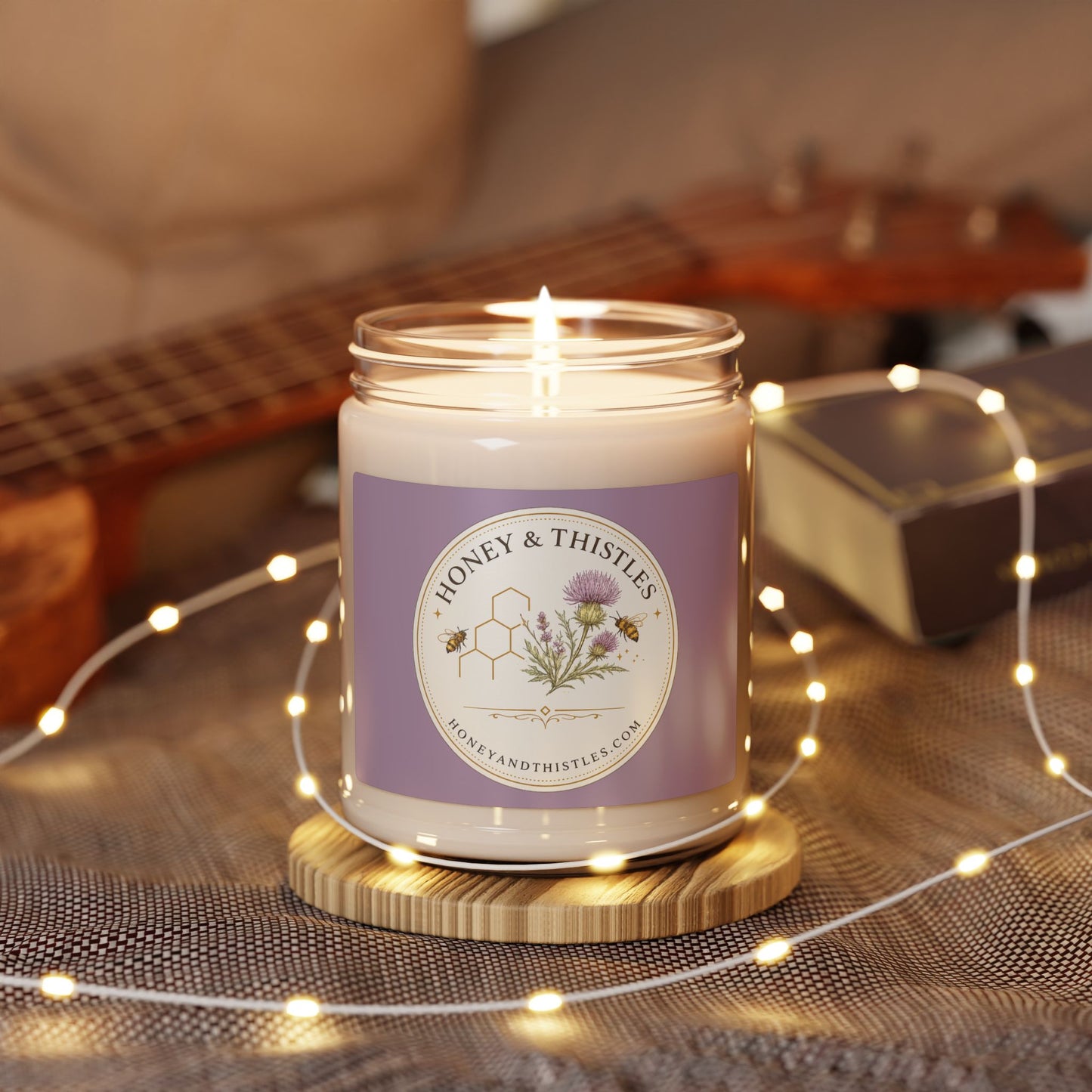 Honey & Thistles Branded Scented Candle - 9oz