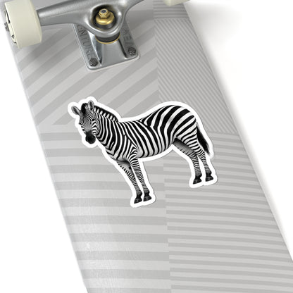 Sticker, Kiss-Cut - Zebra Standing Side View