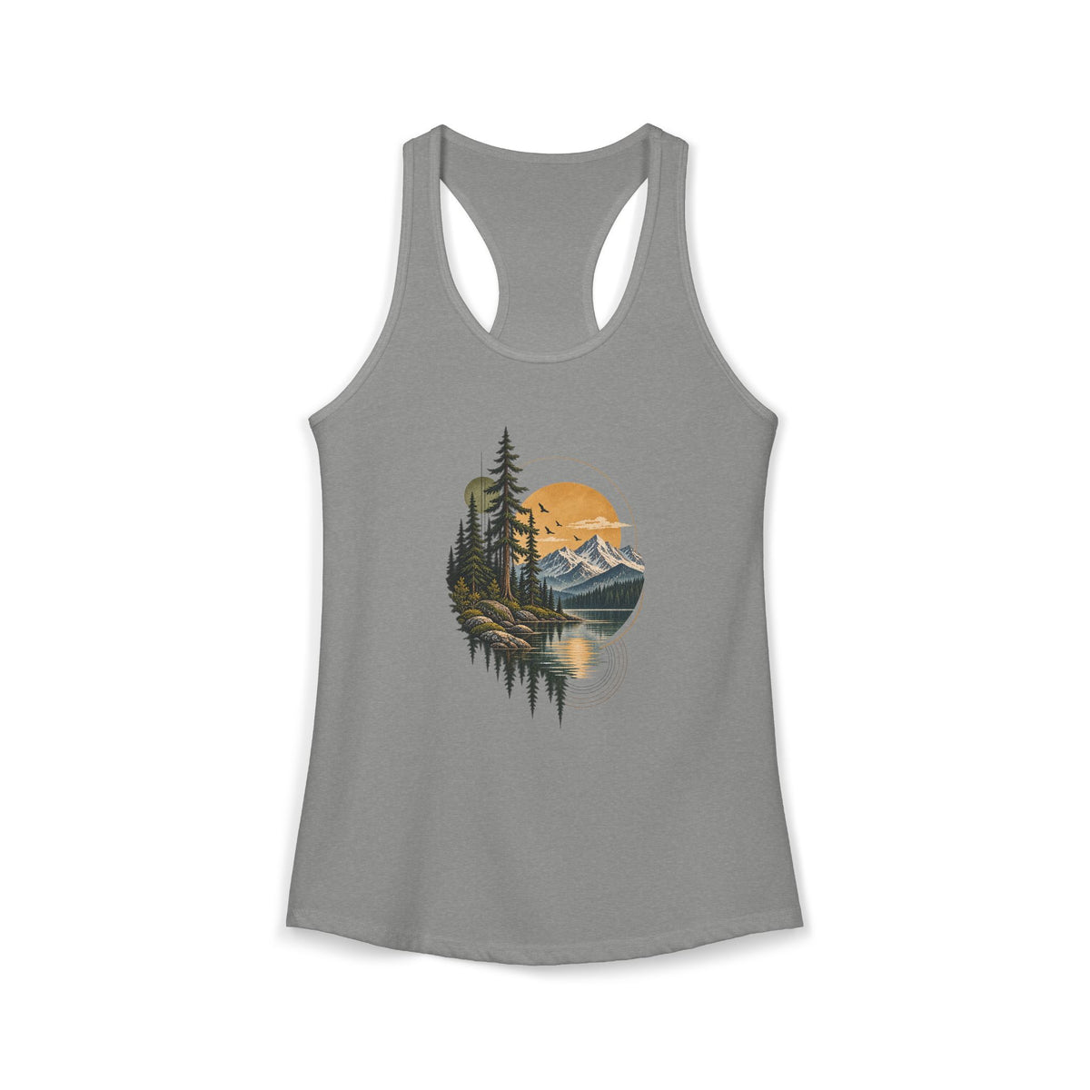 Tank Top, Racerback - Mountain Lake