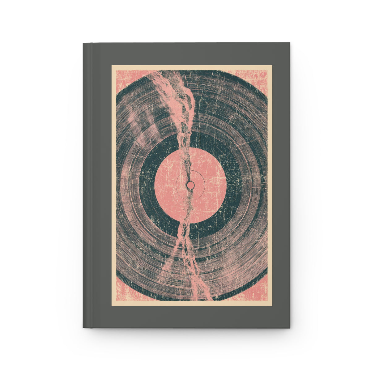 Journal Notebook, Hardcover Lined - Punk Pink Vinyl