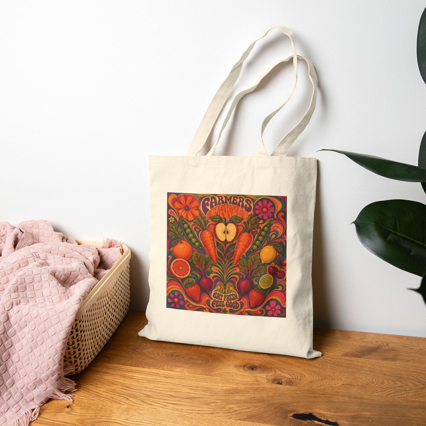 Groovy Canvas Tote Bag
