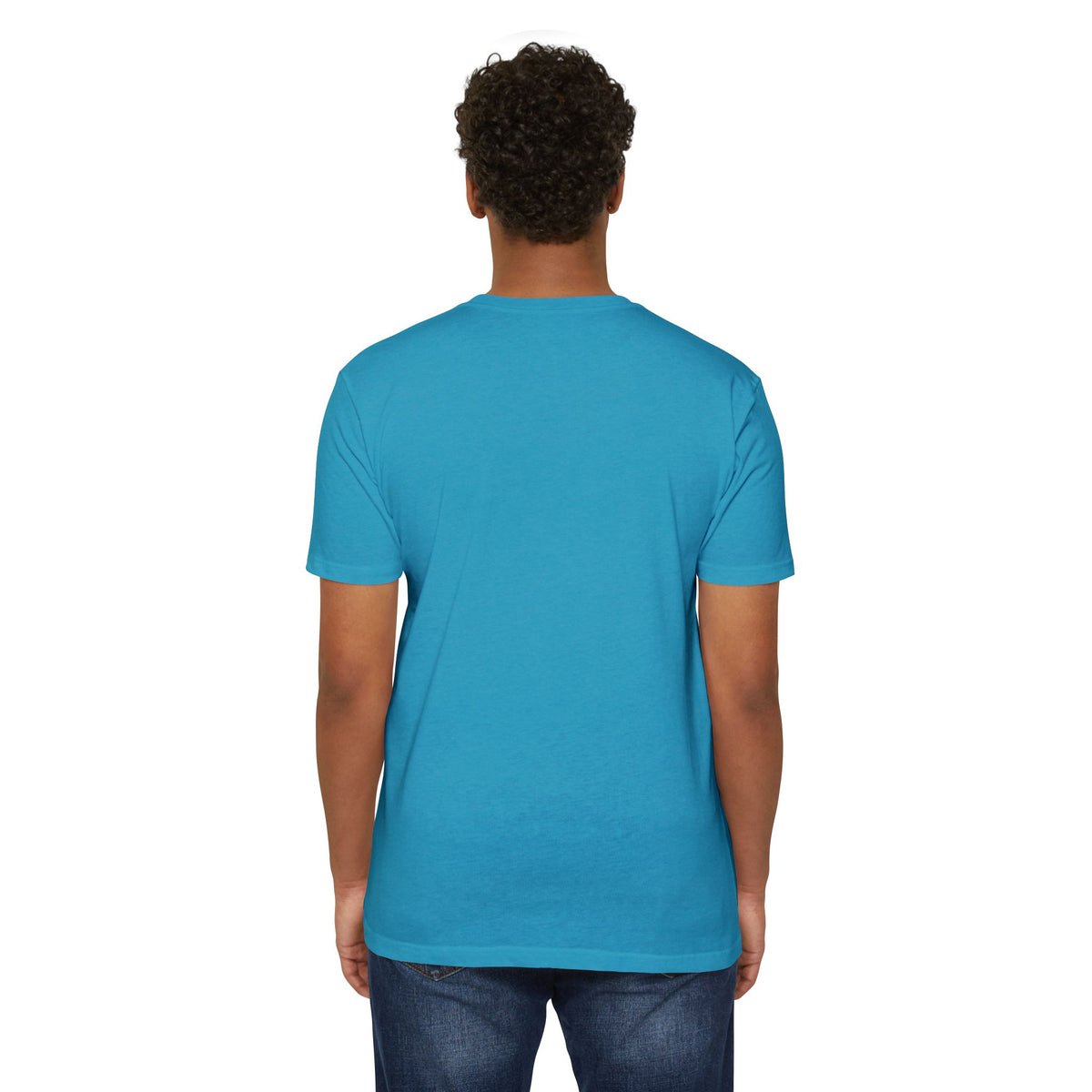 T‑Shirt, Short Sleeve Boxy Crew Neck - Rainbow Planet Cosmic Space
