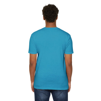 T‑Shirt, Short Sleeve Boxy Crew Neck - Rainbow Planet Cosmic Space