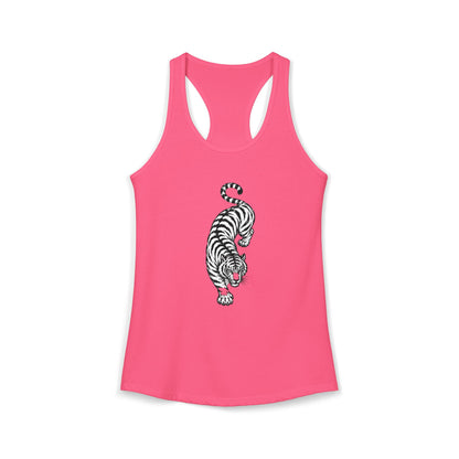 Tiger Black and White Racerback Tank