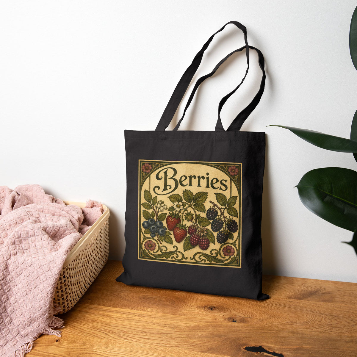 Tote Bag, Canvas  - Berries!